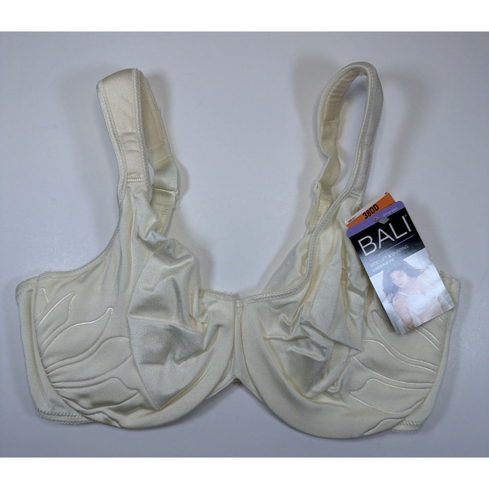 Bali Live It Up DF3353 38DD Seamless Underwire Vanilla Lifting Womens Bra NEW